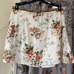 NWT Princess Polly Ringa Rosey Floral Print Skirt